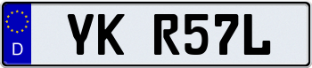 EEC German License Plate 040477